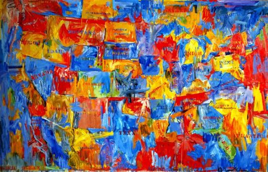 Jasper_Johns's_'Map',_1961